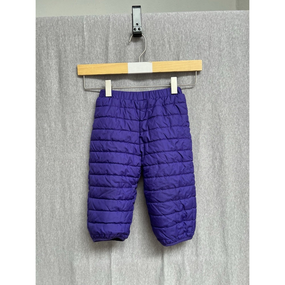 Columbia Reversible Fleece Snow Pants Elastic Waist Pink Purple Sz 2T